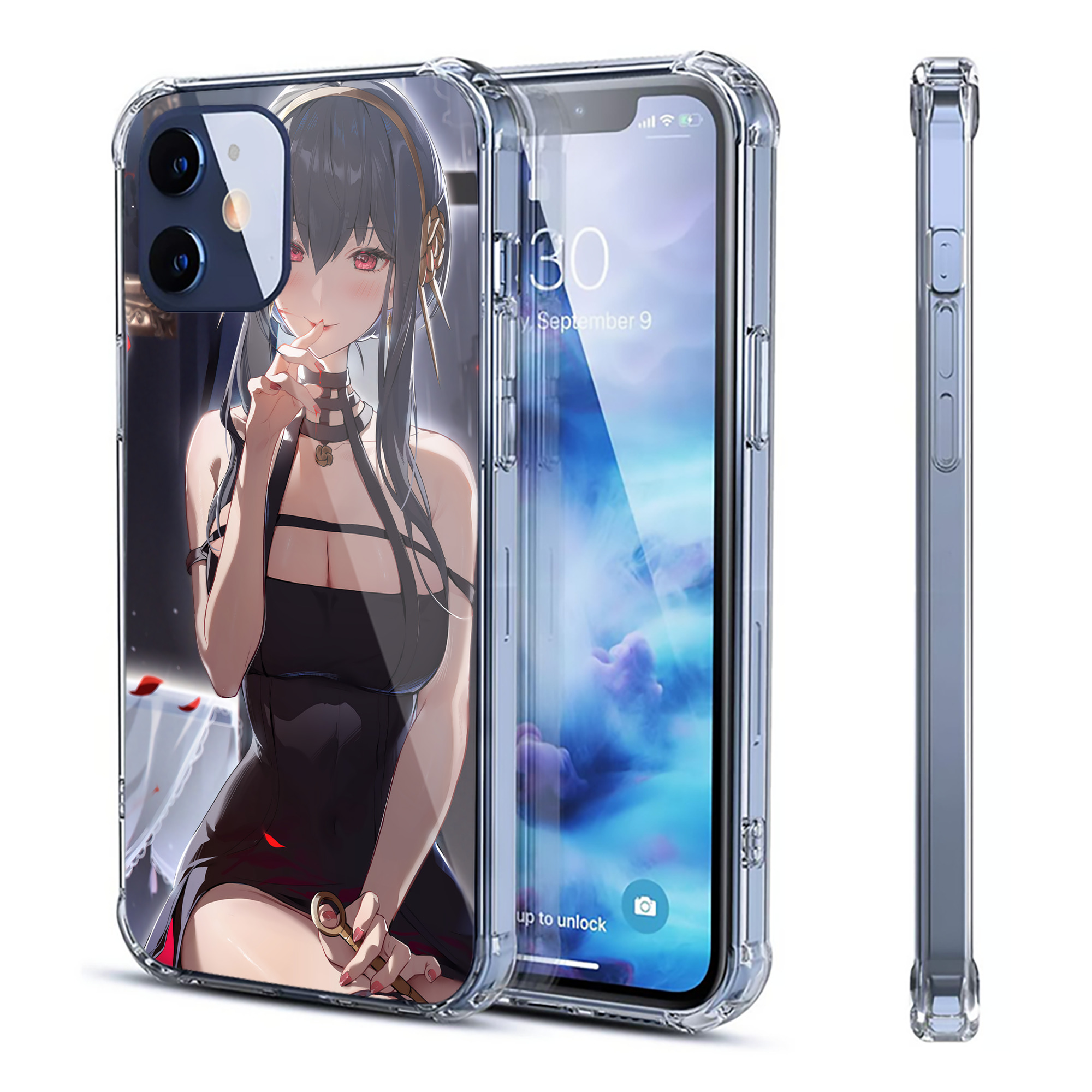（画像用） SPY×FAMILY间谍家家酒 【iPhone 12シリーズ対応】透明スマホケース（クリアソフトケース）